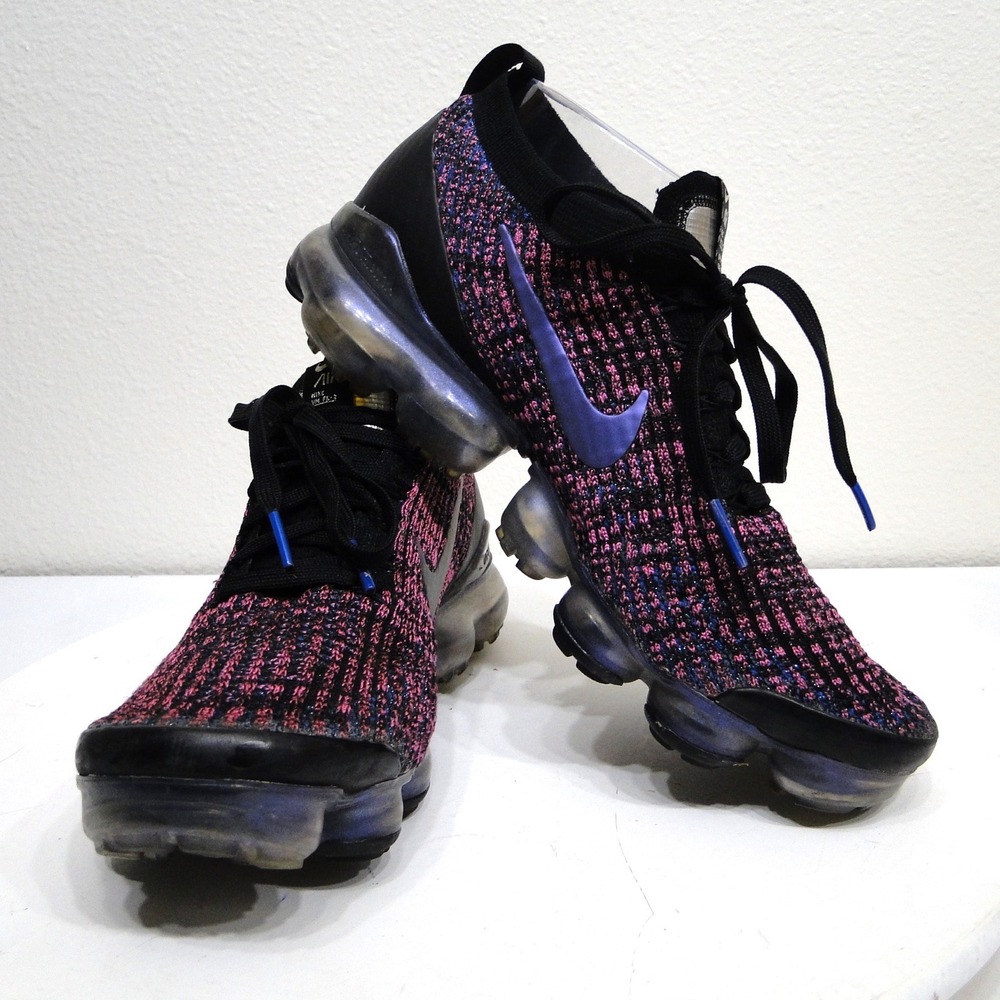 Nike Air VaporMax Flyknit 3 Black Laser Fuchsia AJ6900-007 Mens 8